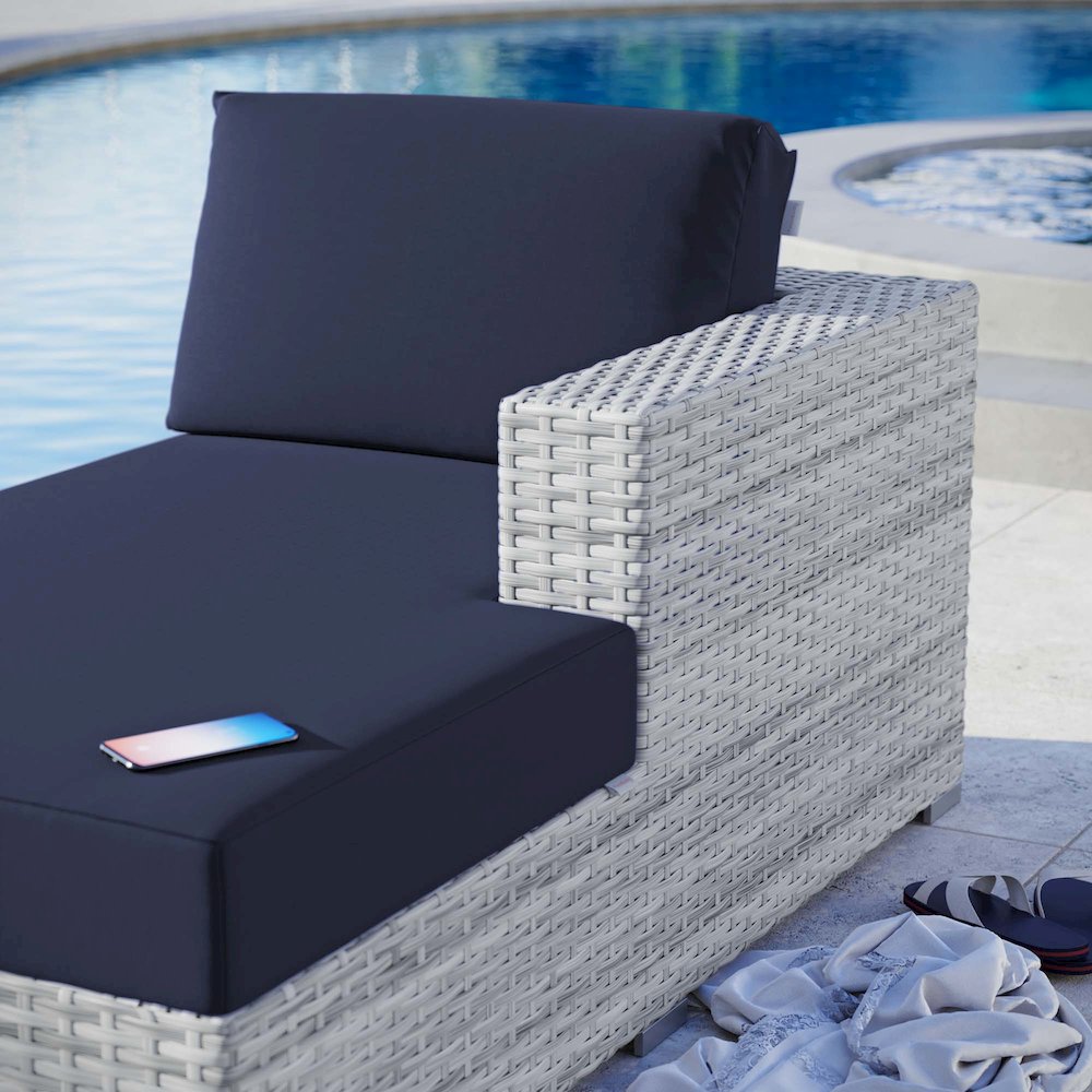 Convene Outdoor Patio Right Chaise. Picture 8
