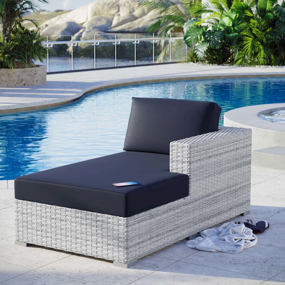 Convene Outdoor Patio Right Chaise. Picture 6