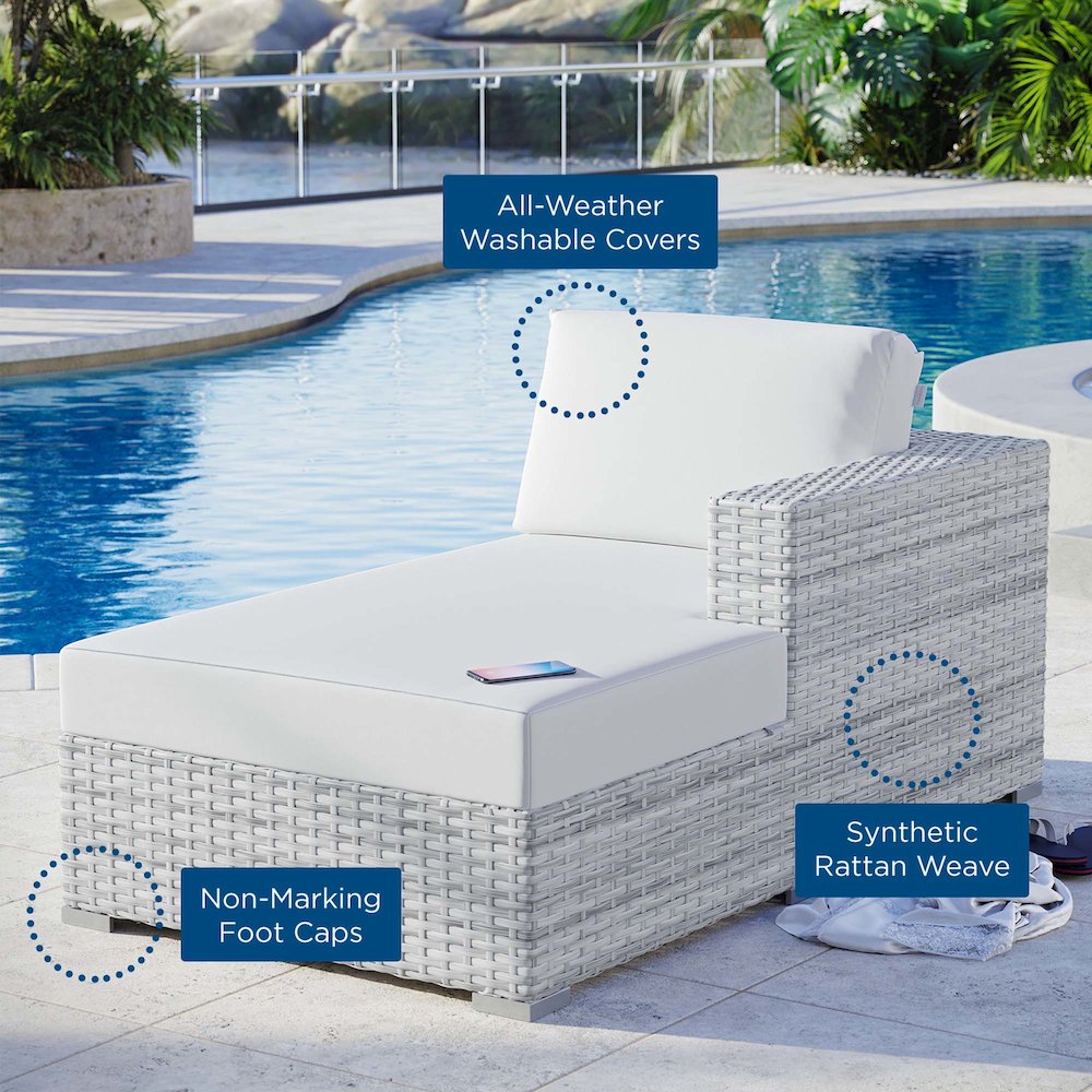 Convene Outdoor Patio Right Chaise. Picture 7