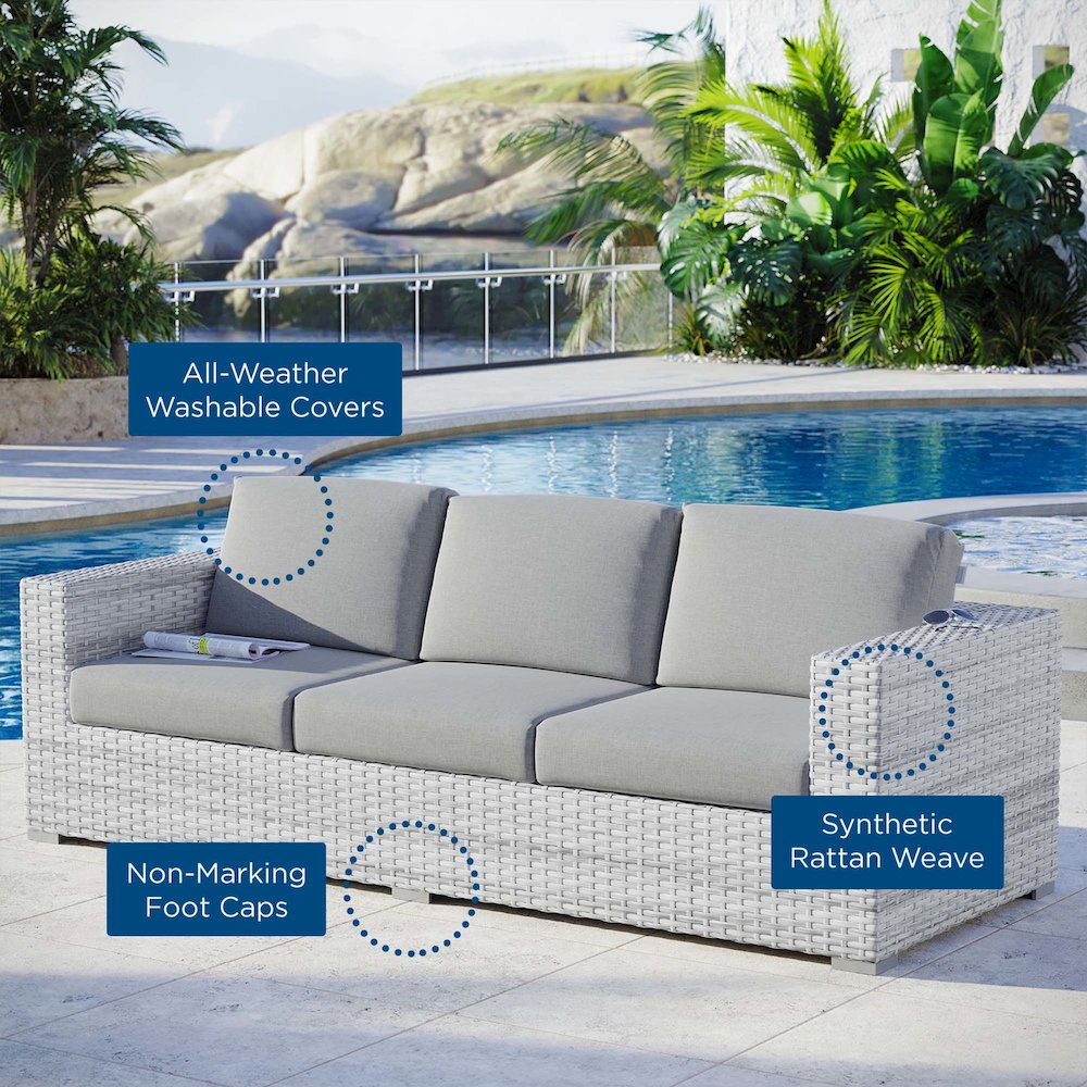 Convene Outdoor Patio Sofa. Picture 8