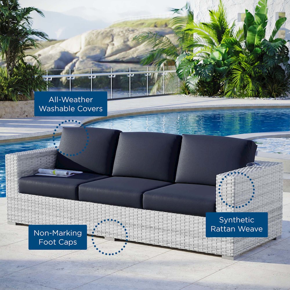 Convene Outdoor Patio Sofa. Picture 8