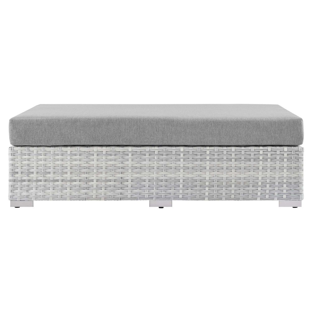 Convene Outdoor Patio Rectangular Ottoman. Picture 3
