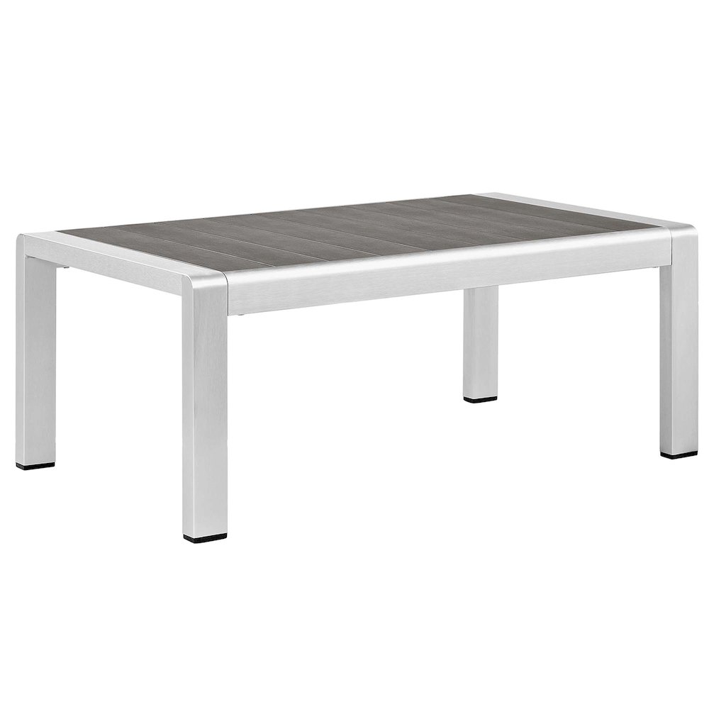 Shore 3 Piece Sunbrella Fabric Outdoor Patio Aluminum Set. Picture 9