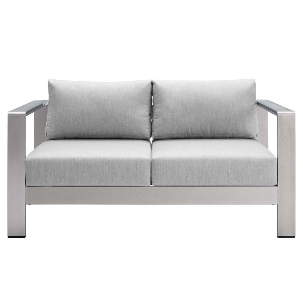 Shore Sunbrella Fabric Outdoor Patio Aluminum 4 Piece Set. Picture 5
