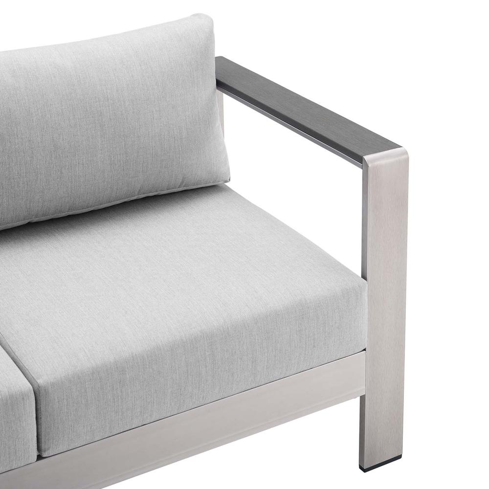 Shore Sunbrella Fabric Outdoor Patio Aluminum 4 Piece Set. Picture 6
