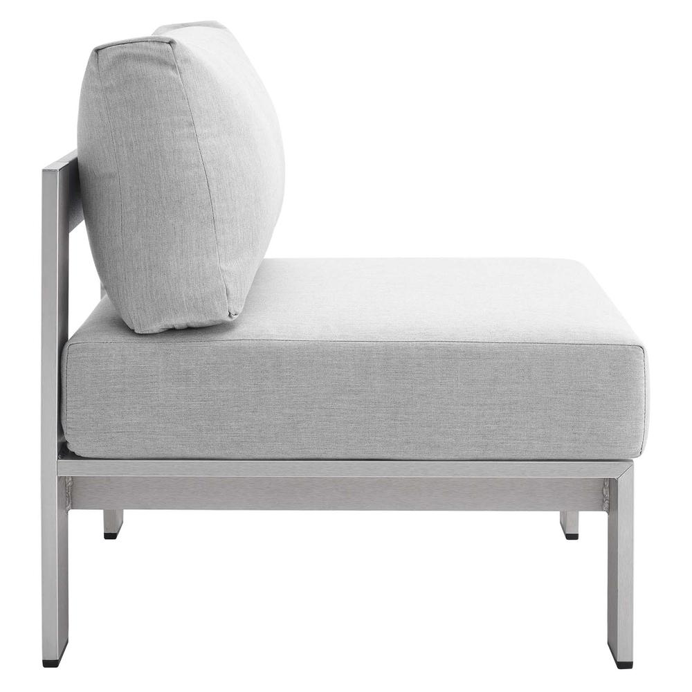 Shore Sunbrella Fabric Outdoor Patio Aluminum 4 Piece Set. Picture 8