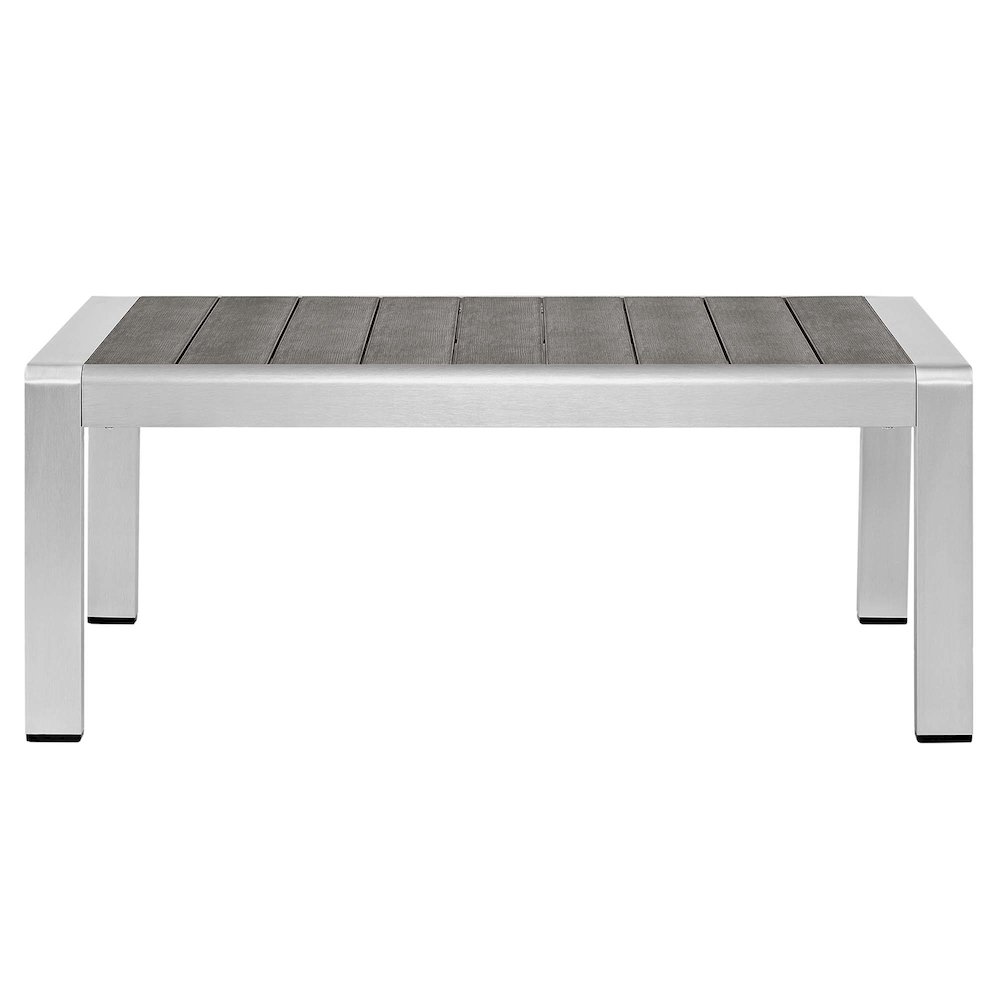 Shore 4 Piece Sunbrella Fabric Outdoor Patio Aluminum Set. Picture 12