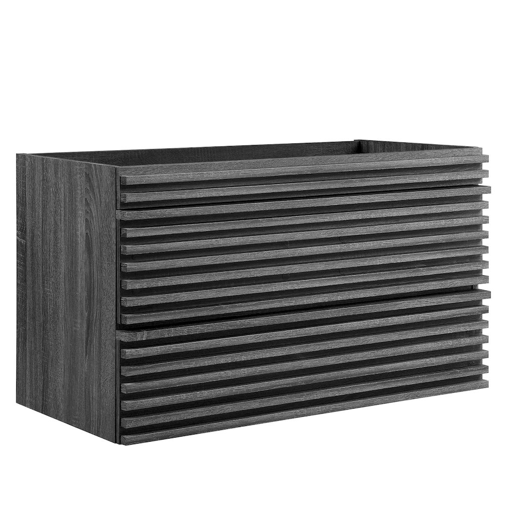 Render 36" Wall-Mount Bathroom Vanity Cabinet (Sink Basin Not Included). Picture 1