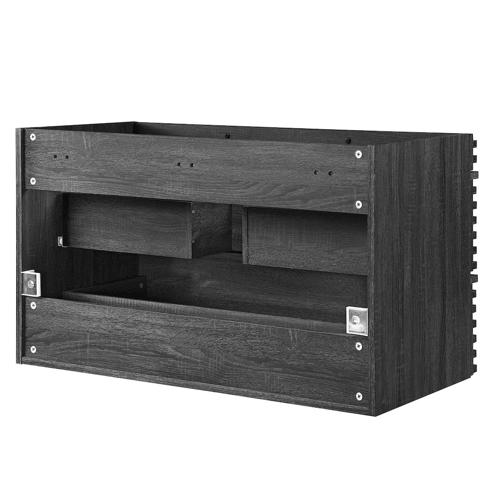 Render 36" Wall-Mount Bathroom Vanity Cabinet (Sink Basin Not Included). Picture 5