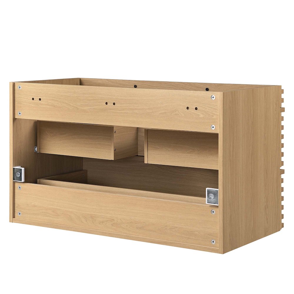 Render 36" Wall-Mount Bathroom Vanity Cabinet (Sink Basin Not Included). Picture 5