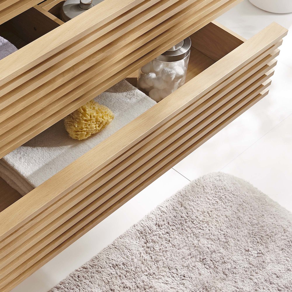 Render 36" Wall-Mount Bathroom Vanity Cabinet (Sink Basin Not Included). Picture 8
