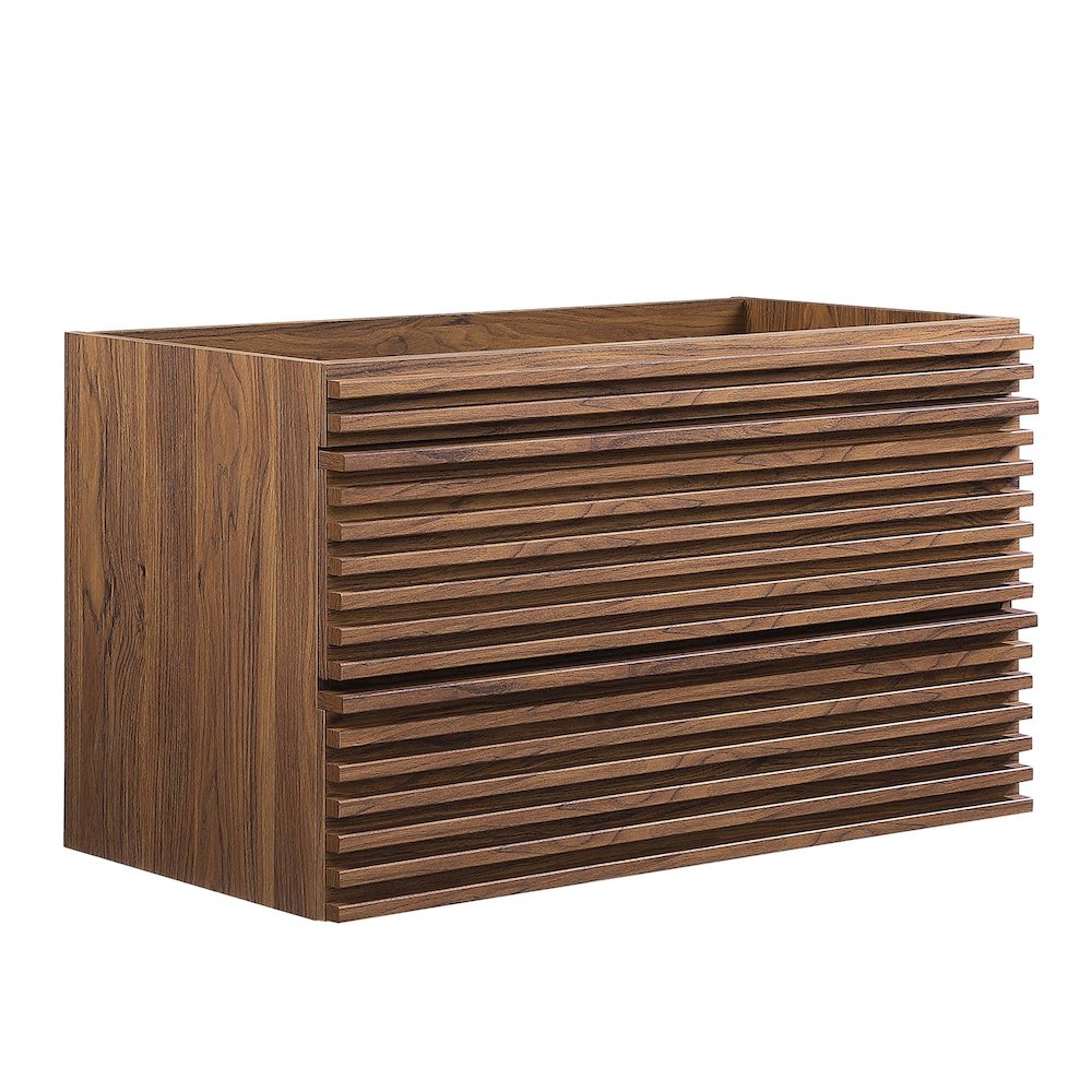 Render 36" Wall-Mount Bathroom Vanity Cabinet (Sink Basin Not Included). Picture 1