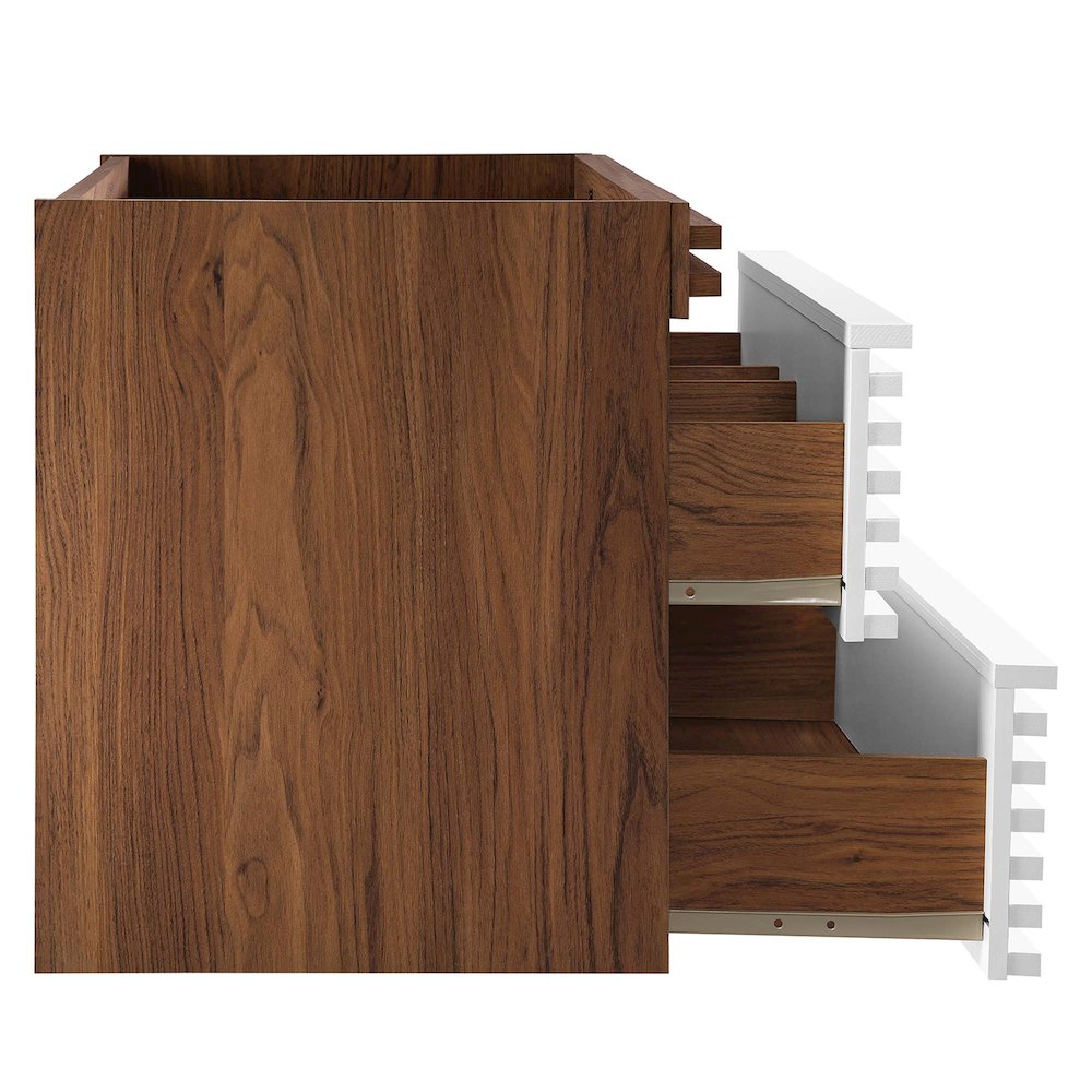 Render 36" Wall-Mount Bathroom Vanity Cabinet (Sink Basin Not Included). Picture 4