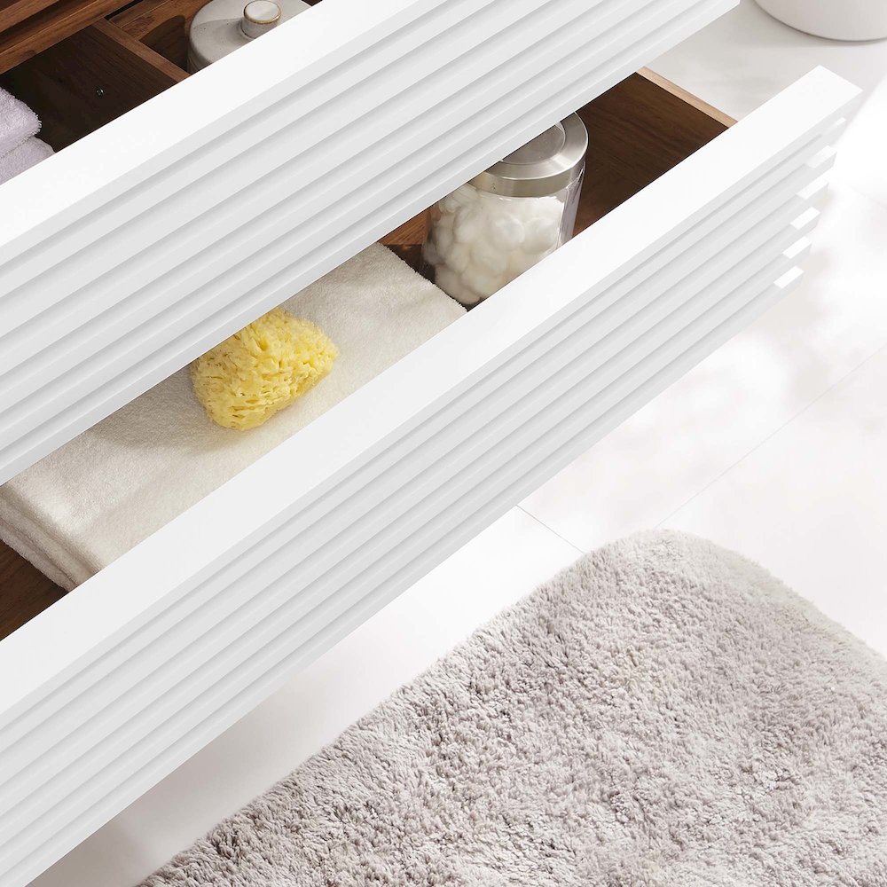 Render 36" Wall-Mount Bathroom Vanity Cabinet (Sink Basin Not Included). Picture 8