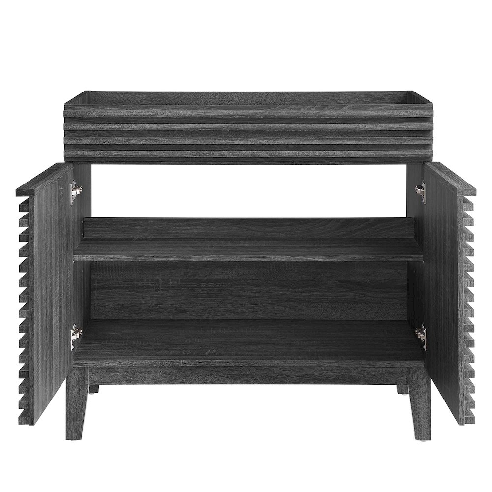 Render 36" Bathroom Vanity Cabinet. Picture 5