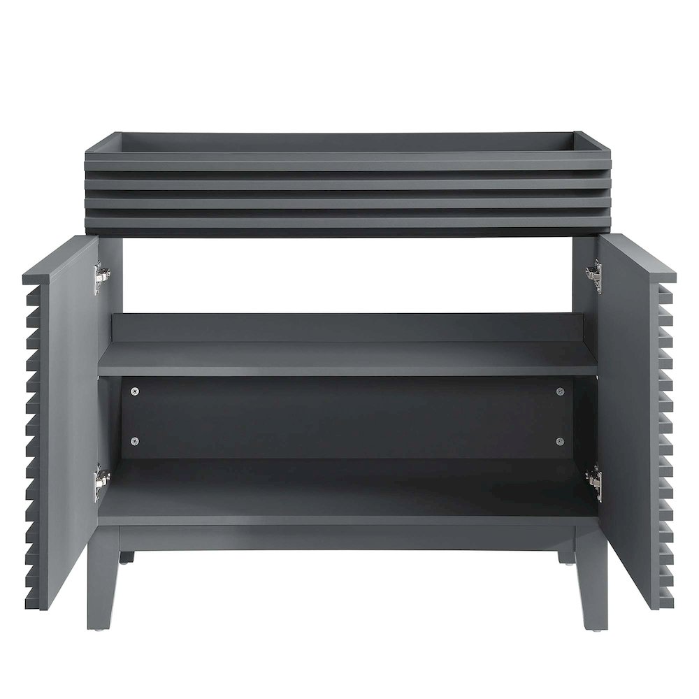 Render 36" Bathroom Vanity Cabinet. Picture 5