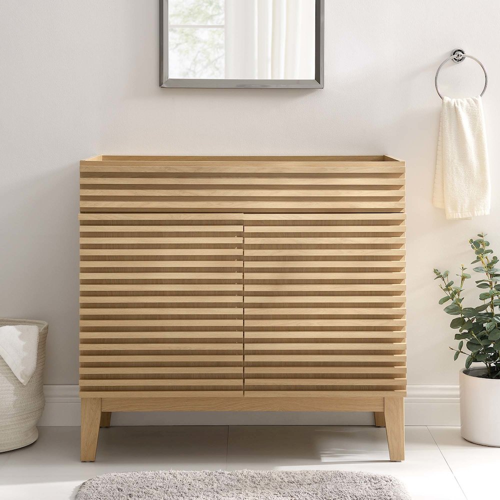 Render 36" Bathroom Vanity Cabinet. Picture 7