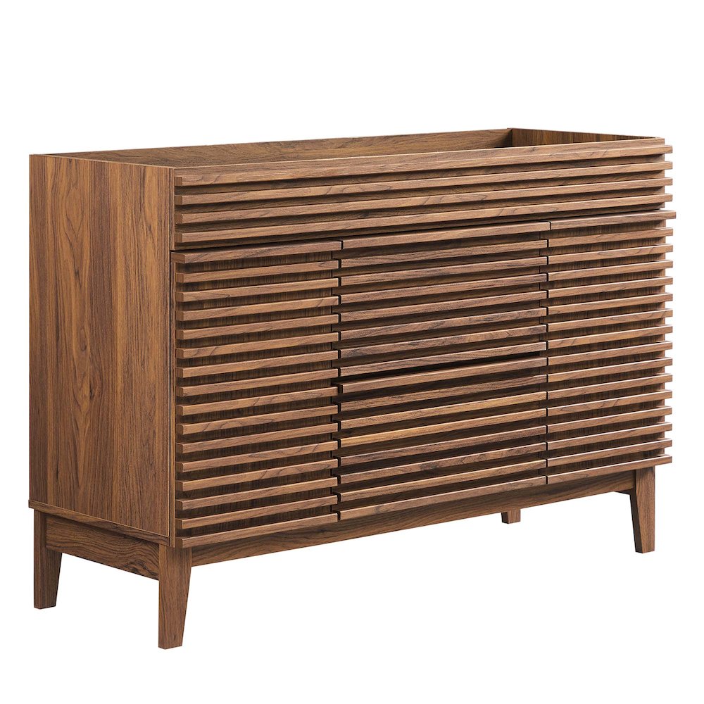 Render 48" Single Sink Compatible (not included) Bathroom Vanity Cabinet. Picture 1