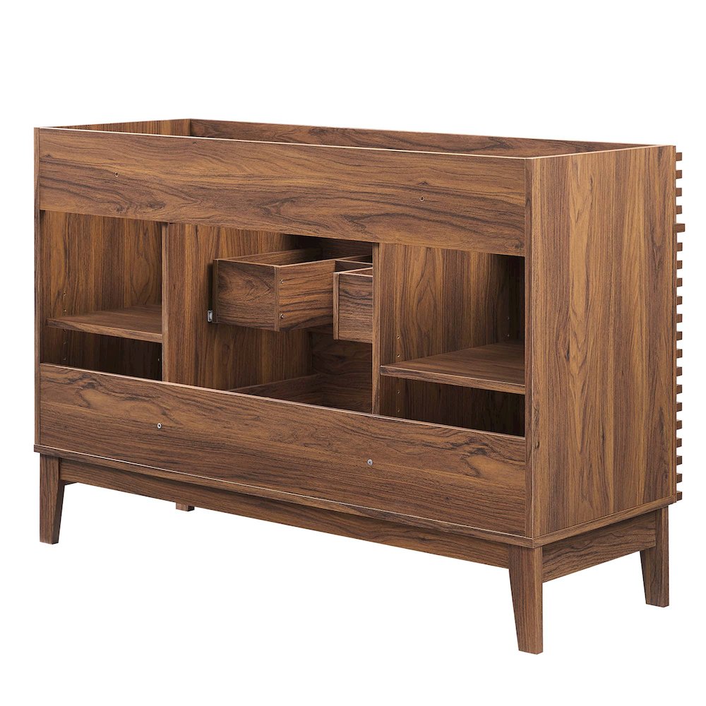 Render 48" Single Sink Compatible (not included) Bathroom Vanity Cabinet. Picture 5