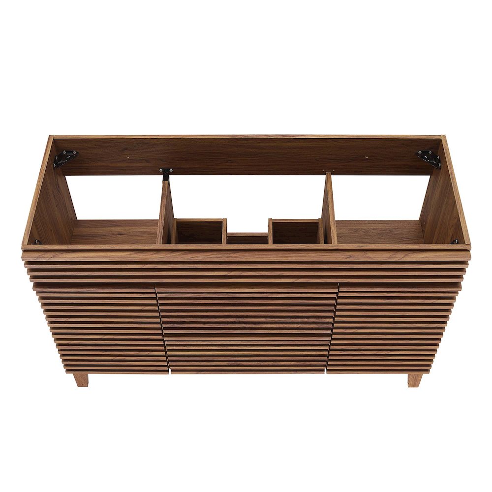 Render 48" Single Sink Compatible (not included) Bathroom Vanity Cabinet. Picture 6