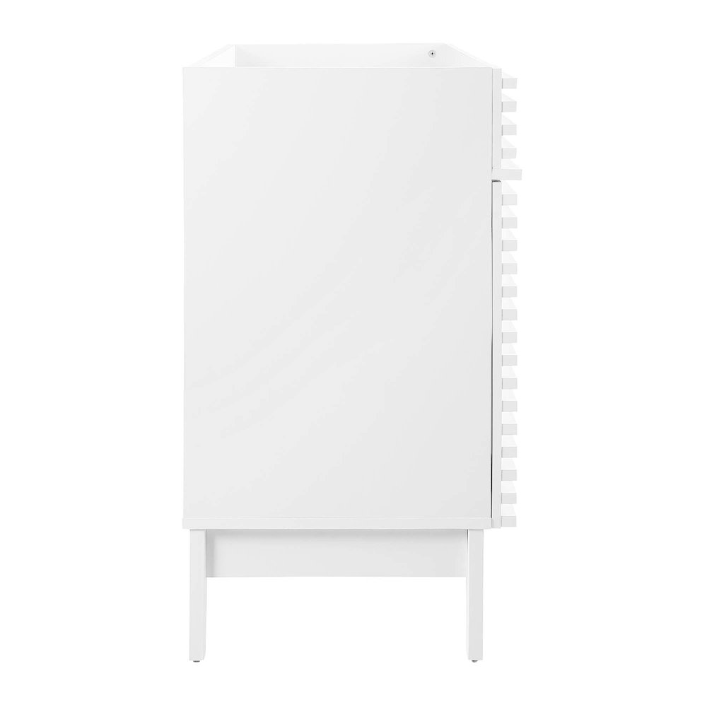 Render 48" Single Sink Compatible (not included) Bathroom Vanity Cabinet. Picture 3