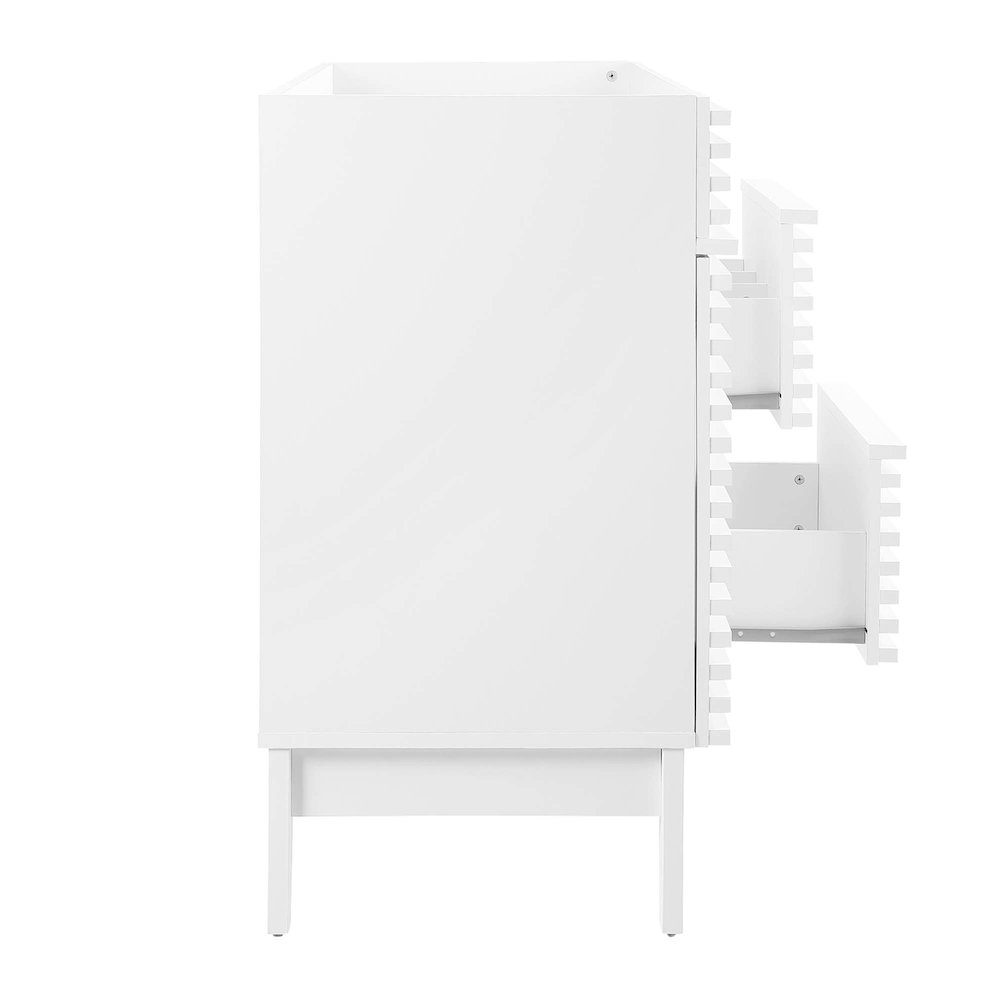 Render 48" Single Sink Compatible (not included) Bathroom Vanity Cabinet. Picture 4