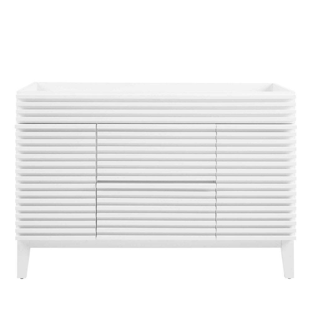 Render 48" Single Sink Compatible (not included) Bathroom Vanity Cabinet. Picture 7