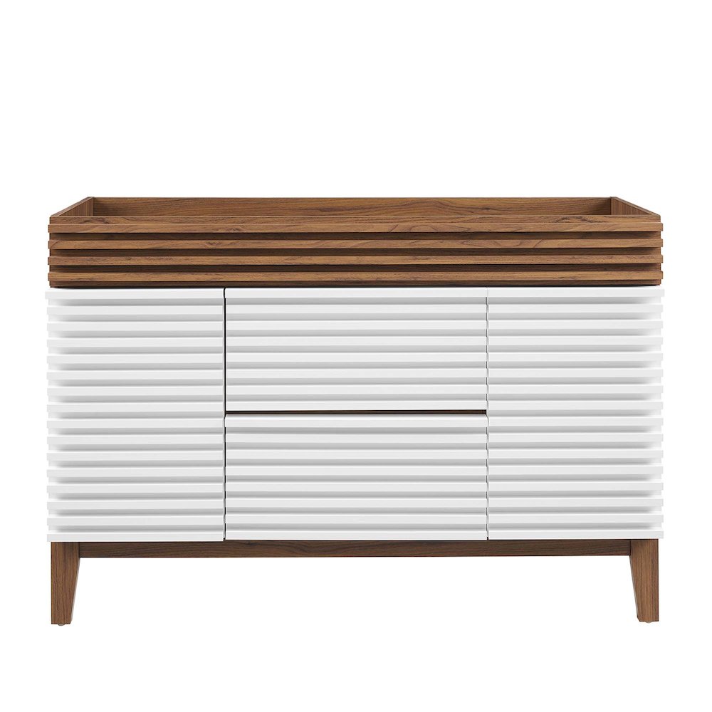 Render 48" Single Sink Compatible (not included) Bathroom Vanity Cabinet. Picture 7
