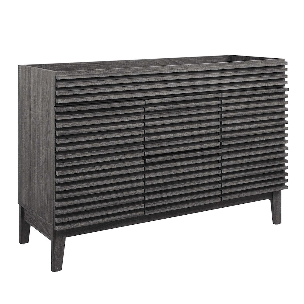 Render 48" Double Sink Compatible (Not Included) Bathroom Vanity Cabinet. Picture 1