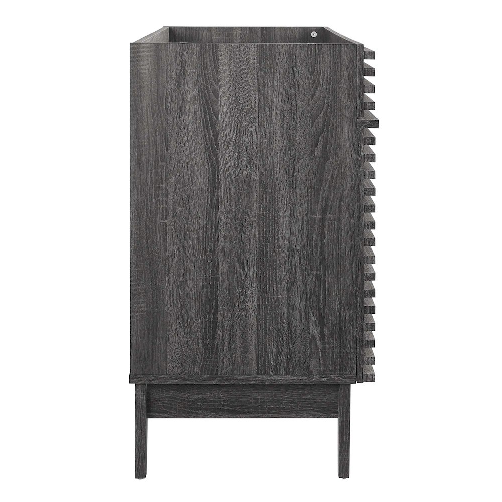 Render 48" Double Sink Compatible (Not Included) Bathroom Vanity Cabinet. Picture 3