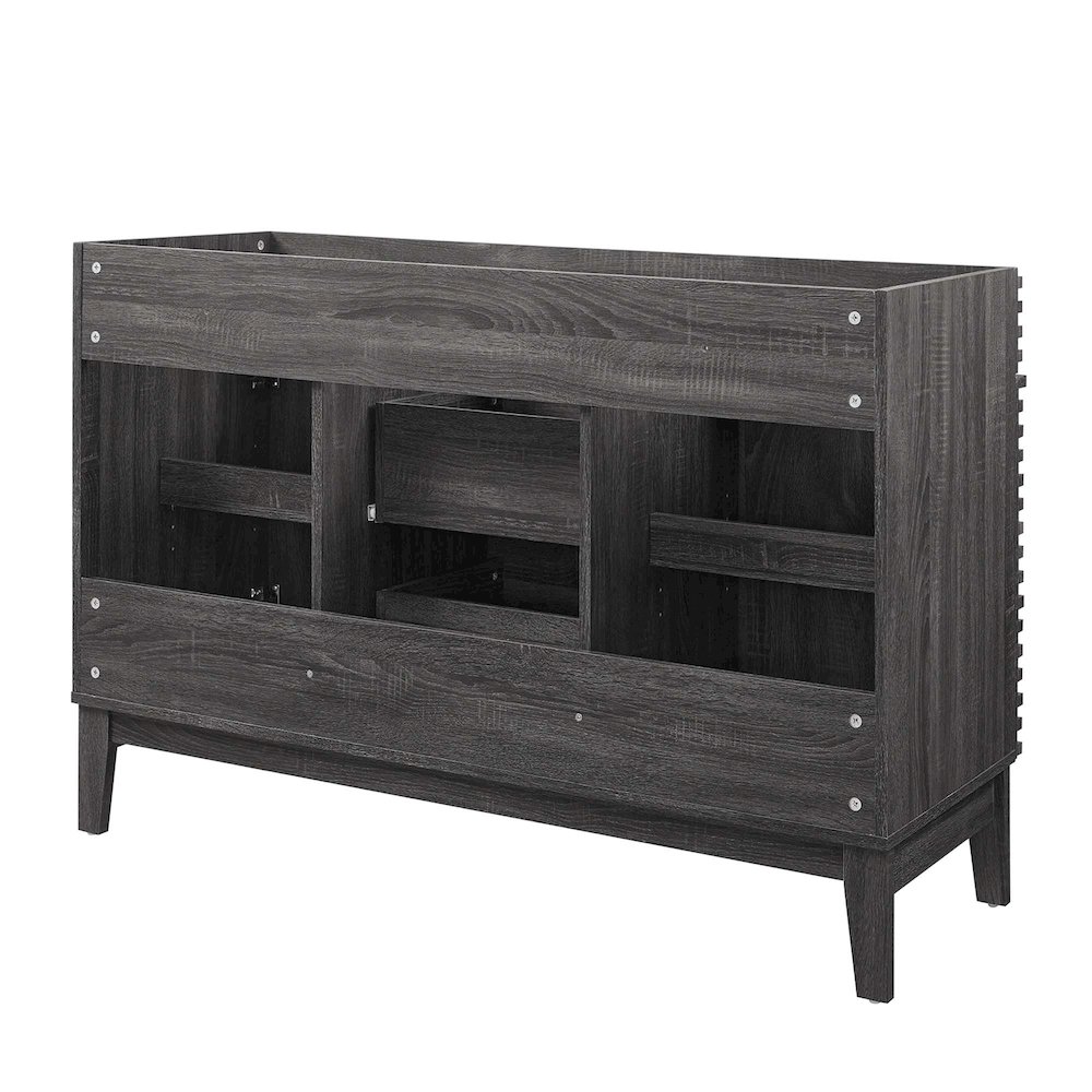 Render 48" Double Sink Compatible (Not Included) Bathroom Vanity Cabinet. Picture 7