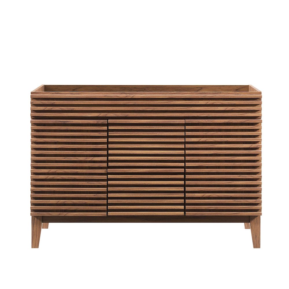 Render 48" Double Sink Compatible (Not Included) Bathroom Vanity Cabinet. Picture 2