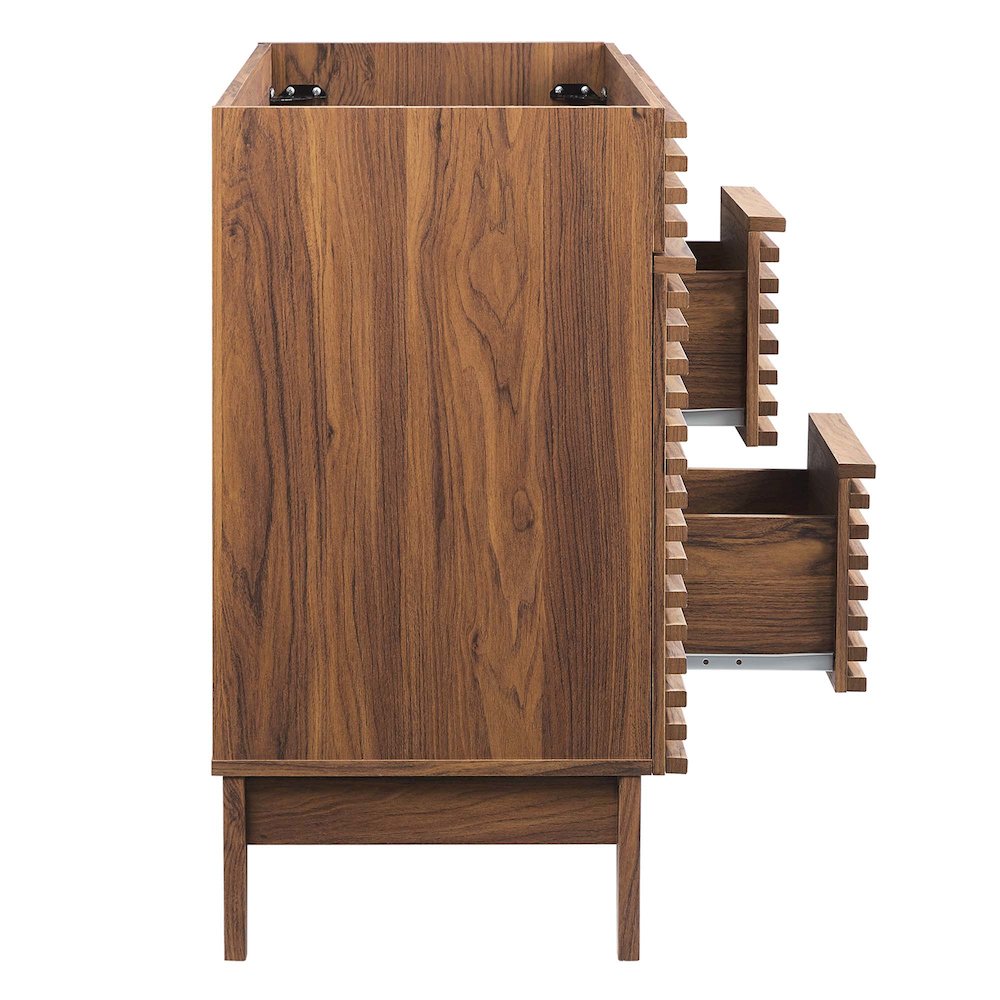 Render 48" Double Sink Compatible (Not Included) Bathroom Vanity Cabinet. Picture 8