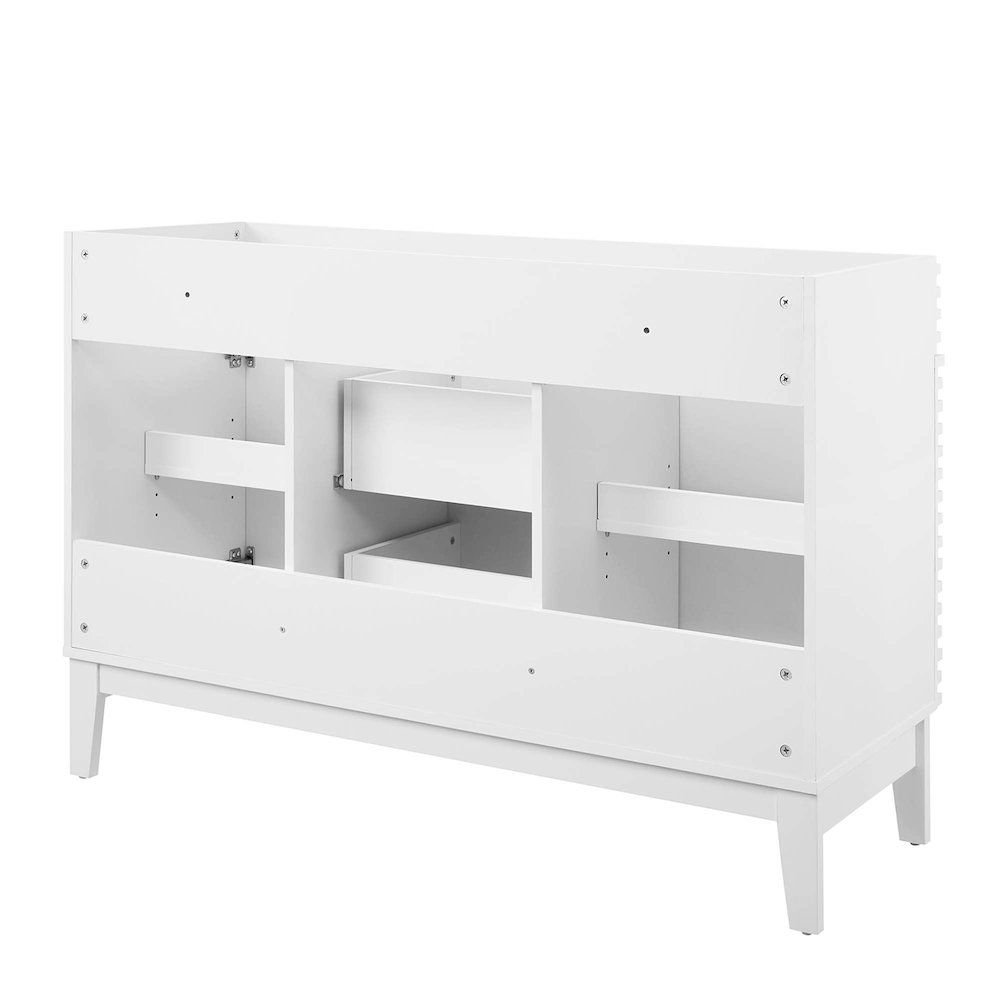 Render 48" Double Sink Compatible (Not Included) Bathroom Vanity Cabinet. Picture 6