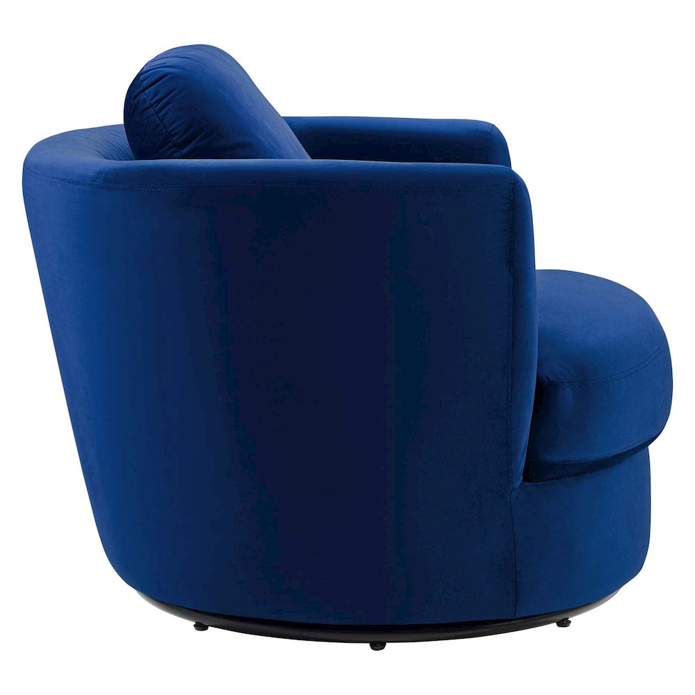 Pirouette Performance Velvet Swivel Armchair. Picture 2