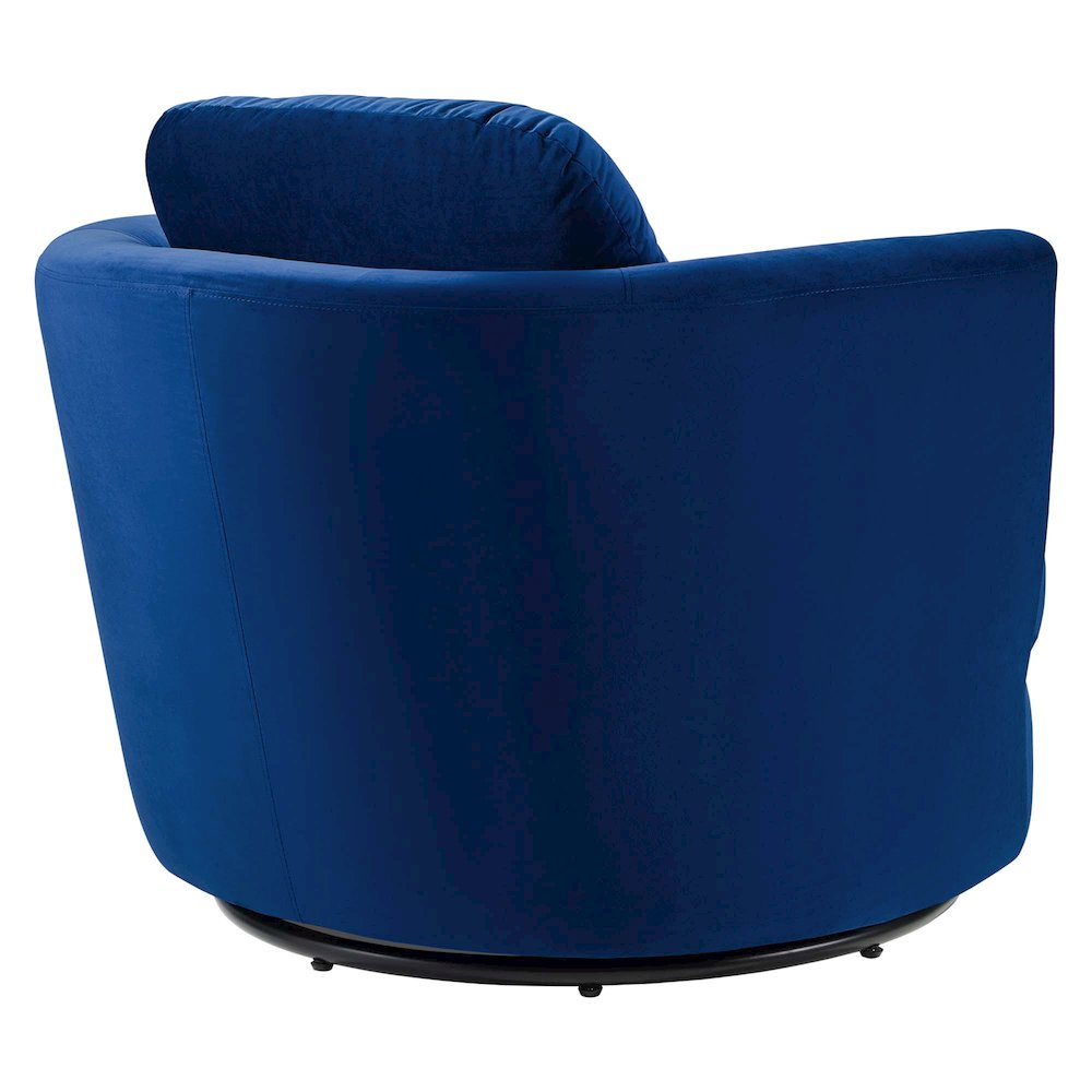 Pirouette Performance Velvet Swivel Armchair. Picture 3