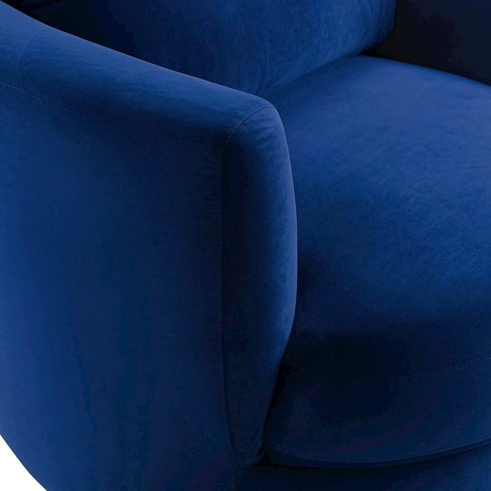 Pirouette Performance Velvet Swivel Armchair. Picture 5