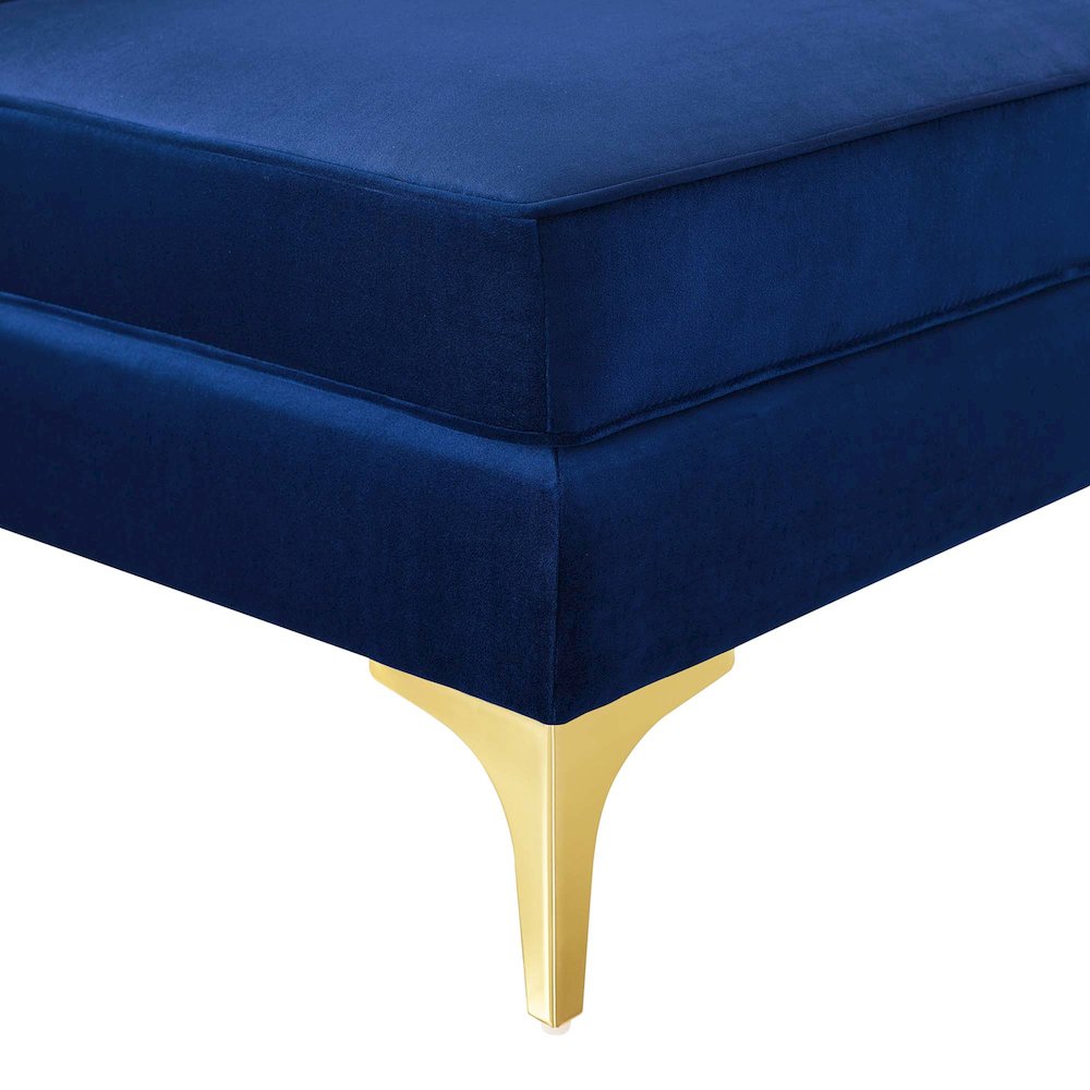 Triumph Channel Tufted Performance Velvet 3-Seater Sofa. Picture 5