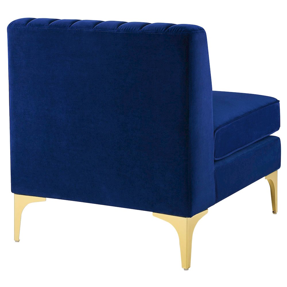 Triumph Channel Tufted Performance Velvet 3-Seater Sofa. Picture 7