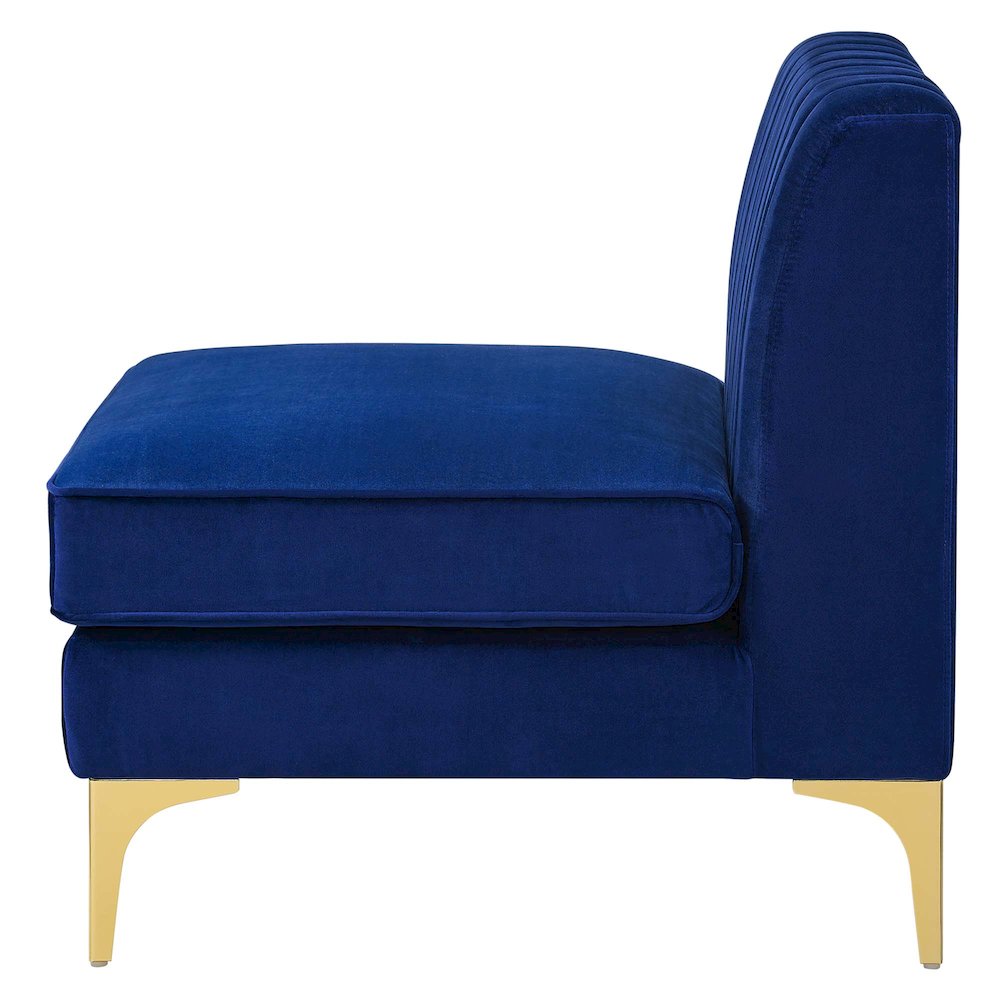 Triumph Channel Tufted Performance Velvet 3-Seater Sofa. Picture 8
