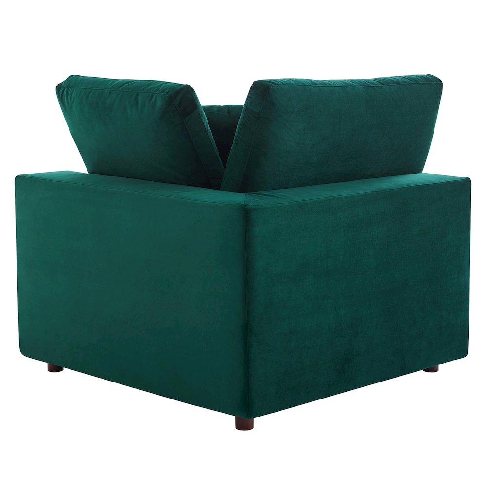 Commix Down Filled Overstuffed Performance Velvet Corner Chair. Picture 2
