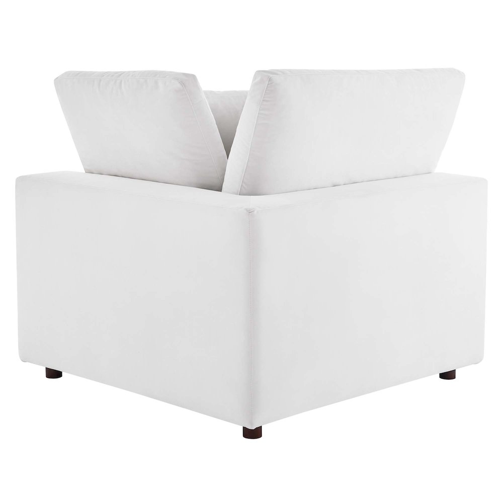 Commix Down Filled Overstuffed Performance Velvet Corner Chair. Picture 2