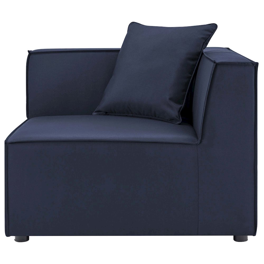 Saybrook Outdoor Patio Upholstered Loveseat and Ottoman Set. Picture 4