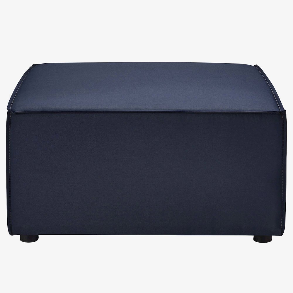 Saybrook Outdoor Patio Upholstered Loveseat and Ottoman Set. Picture 7