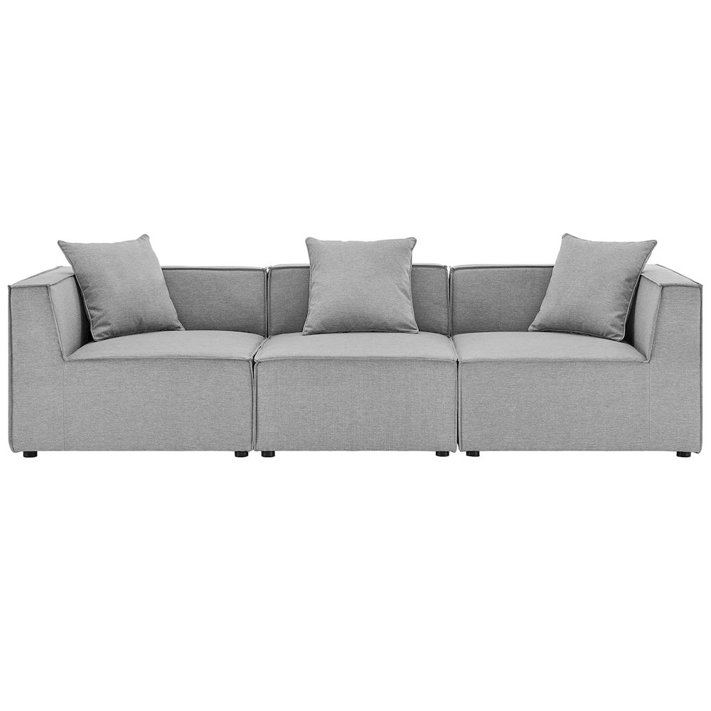 Saybrook 3-Piece Outdoor Patio Upholstered Sectional Sofa. Picture 1