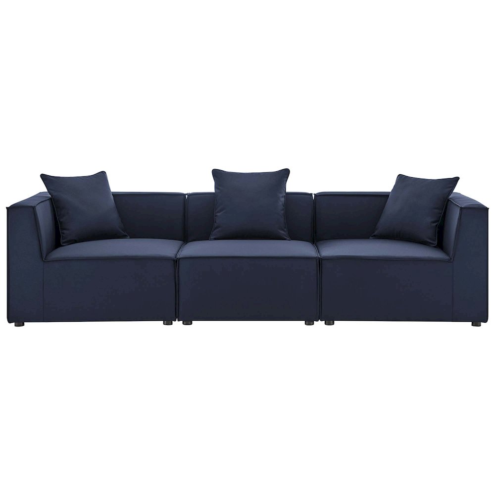 Saybrook 3-Piece Outdoor Patio Upholstered Sectional Sofa. Picture 1