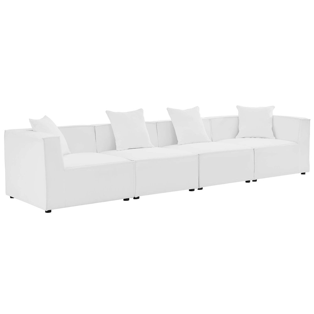 Saybrook 4-Piece Outdoor Patio Upholstered Sectional Sofa. Picture 1