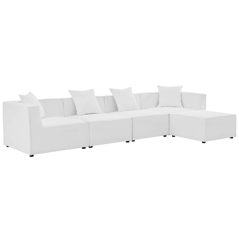 Saybrook 5-Piece Outdoor Patio Upholstered Sectional Sofa. Picture 1