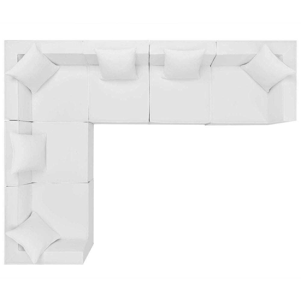Saybrook 6-Piece Outdoor Patio Upholstered Sectional Sofa. Picture 2