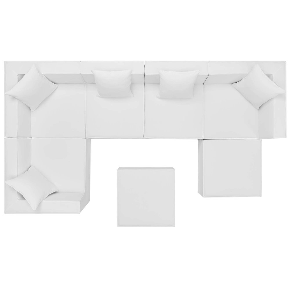 Saybrook 7-Piece Outdoor Patio Upholstered Sectional Sofa. Picture 2